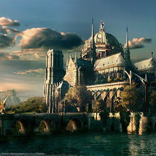 Схема вышивки «замок»