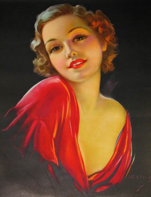 Девушка в красном - девушки - оригинал