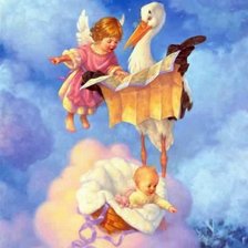 Схема вышивки «народження дитини»