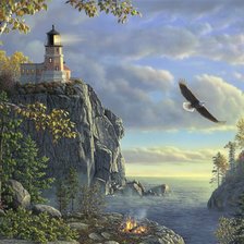 Схема вышивки «Пейзаж»