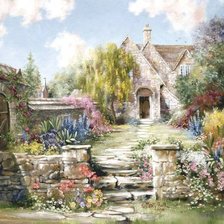 Схема вышивки «Пейзаж»