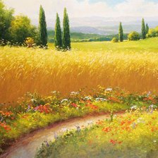 Схема вышивки «Пейзаж»