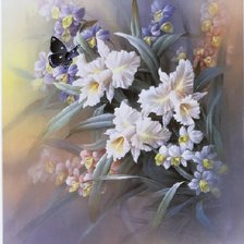 Схема вышивки «Цветы»