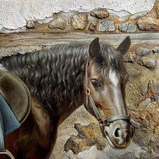 Схема вышивки «лошадь»