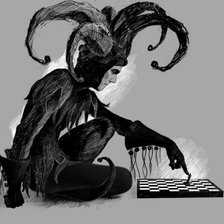 Схема вышивки «Партия закончена»