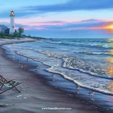 Схема вышивки «художник»