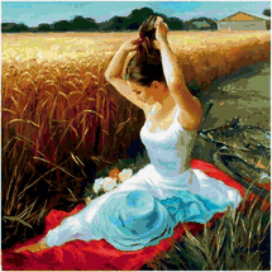 художник в. волегов - девушка - предпросмотр