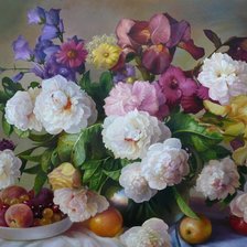 Схема вышивки «Цветы»