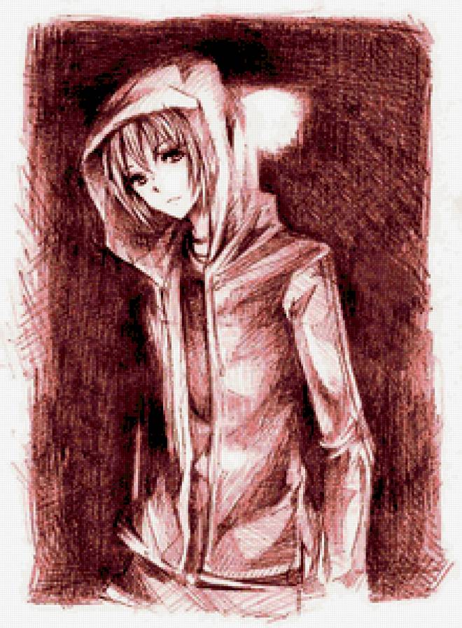 Одиночество - рисунок, парень, аниме, одиночество - предпросмотр