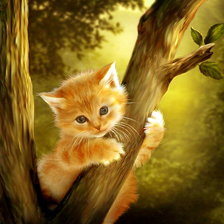 Схема вышивки «рыжик в беде»