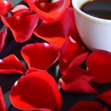 Схема вышивки «кофе и розы»