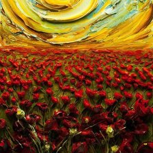 Схема вышивки «Маковое поле»