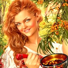 Схема вышивки «девушка»