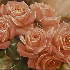 Схема вышивки «Чайные розы»