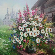 Схема вышивки «Цветы»