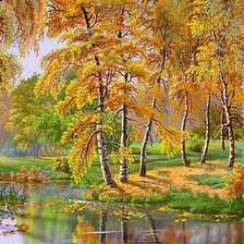 Схема вышивки «Пейзаж»