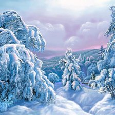 Схема вышивки «Пейзаж»