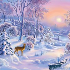 Схема вышивки «Пейзаж»