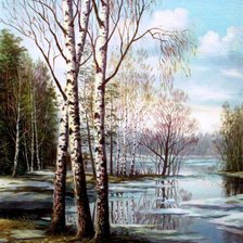 Схема вышивки «Пейзаж»