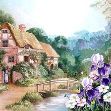 Схема вышивки «Пейзаж»