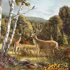 Схема вышивки «Пейзаж»