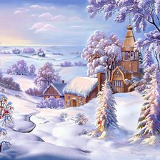 Схема вышивки «Пейзаж»