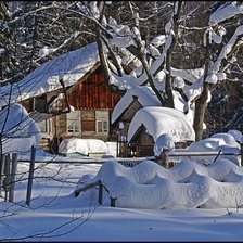 Схема вышивки «зима»