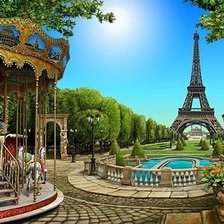 Схема вышивки «Париж»