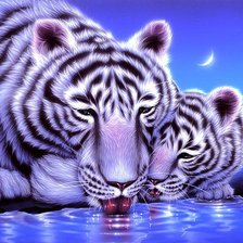 Схема вышивки «Мама и малыш»