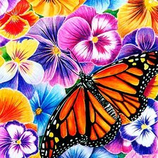 Схема вышивки «Бабочка»