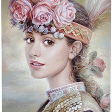 Схема вышивки «женский образ»