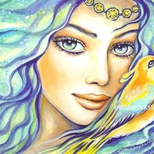 Схема вышивки «восточная девушка»