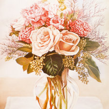 Схема вышивки «Букет роз»