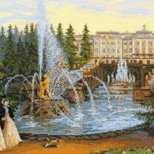 Схема вышивки «петергоф»