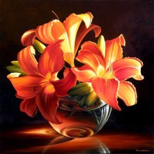 Схема вышивки «лилии»