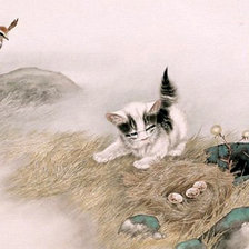 Схема вышивки «кот5»