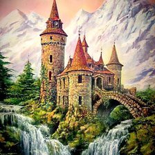 Схема вышивки «Замок»