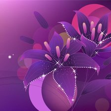 Схема вышивки «лилии»