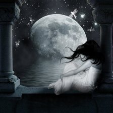 Схема вышивки «полнолуние»