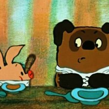 Схема вышивки «Винни-пух и пятачок»