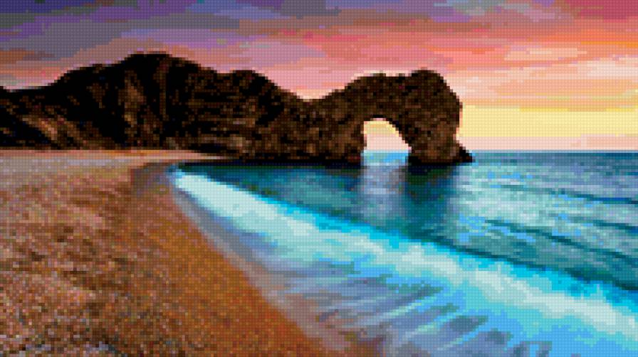 морской пейзаж - лето, небо, океан, волны - предпросмотр