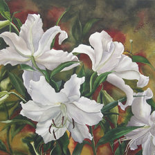 Схема вышивки «лилии»