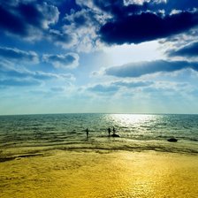 Схема вышивки «море»