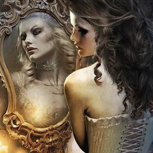 Схема вышивки «Двуличие 2»