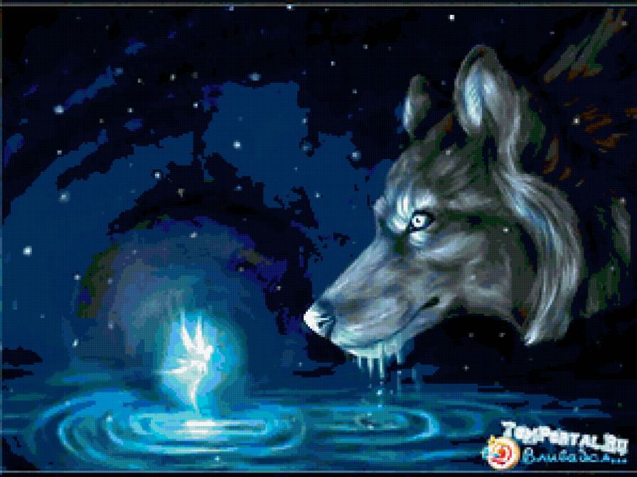 №336288 - волк, эльф, фэнтези - предпросмотр