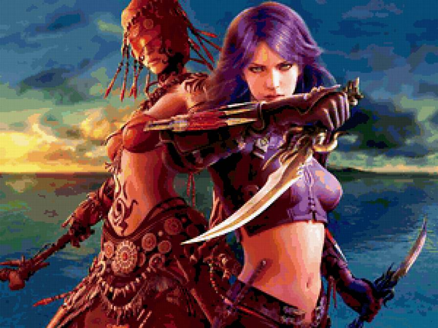 №336336 - женская красота, воин, девушка, фэнтези - предпросмотр