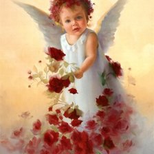 Схема вышивки «ангел»