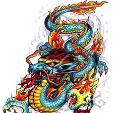 Схема вышивки «Дракон»