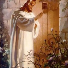 Схема вышивки «у двери»