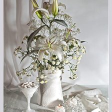 Схема вышивки «букет с лилией»